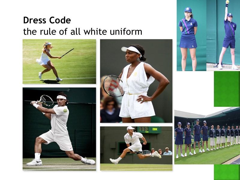 Dress Code the rule of all white uniform